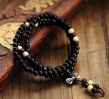 Fashion Natural Ebony 6mm Bracelets Men / Women