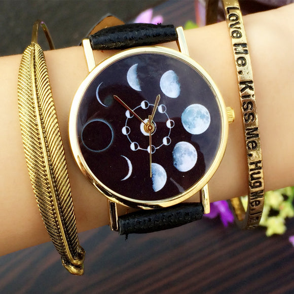 Watch PU Leather Women